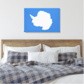Voorgestelde vlag van Antarctica (door Graham Bart Canvas Afdruk (Insitu (Slaapkamer))