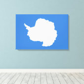 Voorgestelde vlag van Antarctica (door Graham Bart Canvas Afdruk (Insitu (Houten vloer))