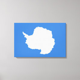 Voorgestelde vlag van Antarctica (door Graham Bart Canvas Afdruk