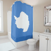 Voorgestelde vlag van Antarctica (door Graham Bart Douchegordijn (In situ)