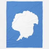 Voorgestelde vlag van Antarctica (door Graham Bart Fleece Deken (Voorkant)