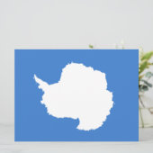 Voorgestelde vlag van Antarctica (door Graham Bart Kaart (Staand voorkant)