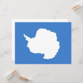 Voorgestelde vlag van Antarctica (door Graham Bart Kaart (Voorkant / Achterkant in situ)