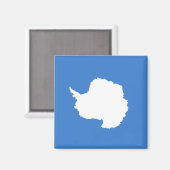 Voorgestelde vlag van Antarctica (door Graham Bart Magneet (Voorkant / Achterkant)