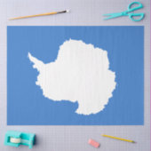 Voorgestelde vlag van Antarctica (door Graham Bart Tissuepapier (Craft)