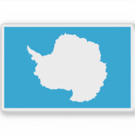 Voorgestelde vlag van Antarctica (Graham Bartram) Sticker