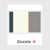 Voorgestelde vlag van Antarctica (Olivier Leroi) Sticker (Vel)