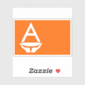 Voorgestelde vlag van Antarctica (Whitney Smith) Sticker (Vel)