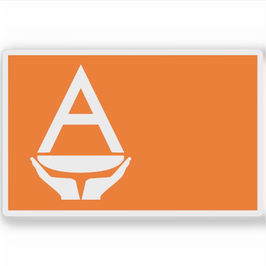 Voorgestelde vlag van Antarctica (Whitney Smith) Sticker (Voorkant)