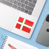 Voorgestelde vlag van Groenland (1974) Sticker (Laptop met iPhone)