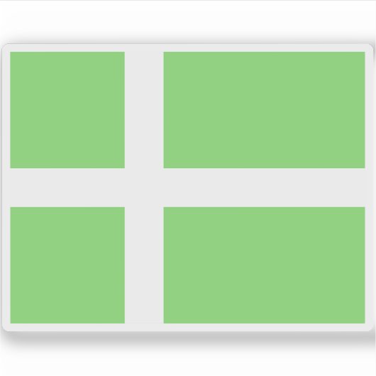 Voorgestelde vlag van Groenland (1984) Sticker (Voorkant)