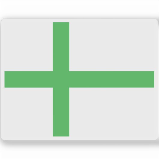 Voorgestelde vlag van Groenland (1991) Sticker (Voorkant)