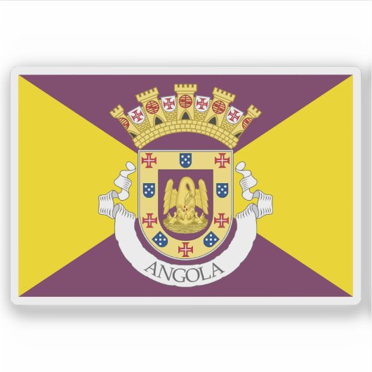 Voorgestelde vlag van Portugees Angola (1932) Sticker (Voorkant)