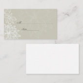 Voorgevormde Bloom Taupe Special Occasion Place Ca Plaatskaartje (Voorkant / Achterkant)