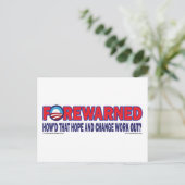 Voorgewaarschuwd - briefkaart (Staand voorkant)