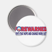 Voorgewaarschuwd - magneet (Voorkant / Achterkant)