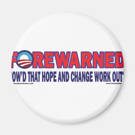 Voorgewaarschuwd - magneet (Voorkant)