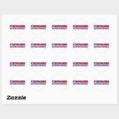 Voorgewaarschuwd - ronde sticker (Vel)