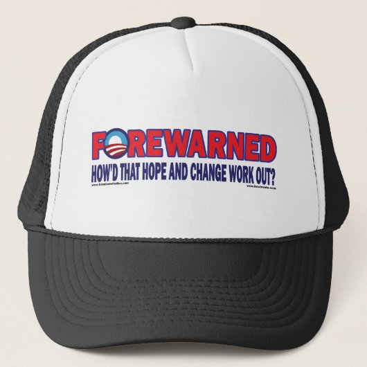Voorgewaarschuwd - trucker pet (Voorkant)