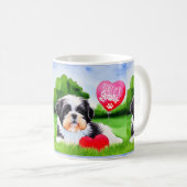 Voorheen de Waterverf van Shih Tzu Koffiemok (Voorkant rechts)