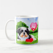 Voorheen de Waterverf van Shih Tzu Koffiemok (Links)