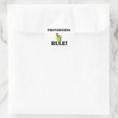 VOORHOORNS Regel! Ronde Sticker (Tas)