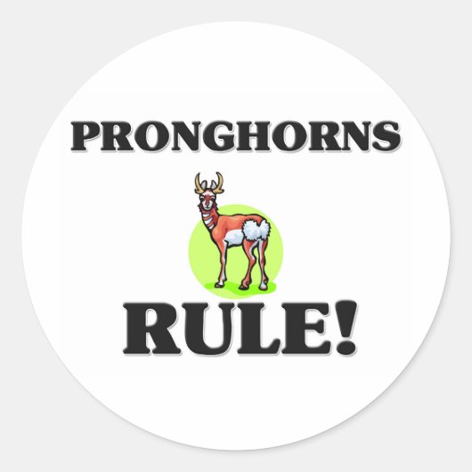 VOORHOORNS Regel! Ronde Sticker (Voorkant)