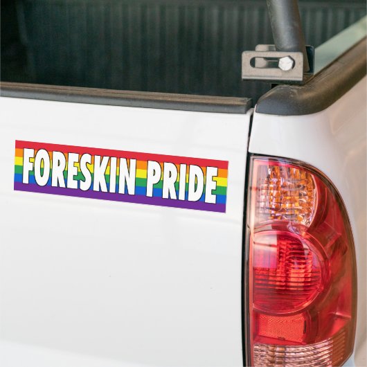 Voorhuid Pride (6-kleur) Bumpersticker (Op Truck)