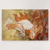 Voorjaar 1896: An Art Nouveau van Mucha Legpuzzel (Horizontaal)