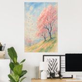 Voorjaar 1, Blossom Breeze, Seizoensgebonden Poste Poster (Thuiskantoor)