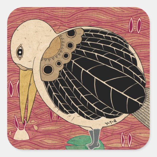 Voorjaar 2012 vierkante sticker (Voorkant)