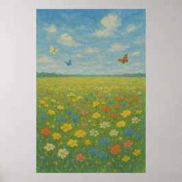 Voorjaar 5 The Meadow Awakens, seizoensgebonden pr Poster