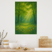 Voorjaar 9, Verdant Afternoon, seizoensgebonden pr Poster (Keuken)