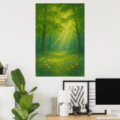 Voorjaar 9, Verdant Afternoon, seizoensgebonden pr Poster (Thuiskantoor)