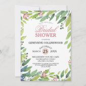  voorjaar Botanisch Blush Roze Vrijgezellenfeest Kaart (Voorkant)