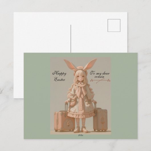  voorjaar, briefkaart (Voorkant / Achterkant)