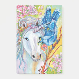 Voorjaar eenhoorn en Jay Post-it® Notes