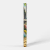 Voorjaar huisje/tuin & kat samsung galaxy hoesje (Rechterkant)