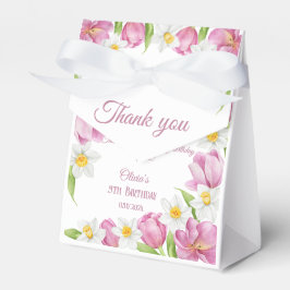 Voorjaar Kleurrijke Bloem Kids Verjaardag Bedankdoosjes