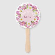 Voorjaar Kleurrijke Bloem Kids Verjaardag