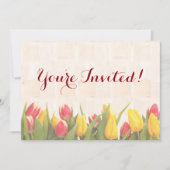 Voorjaar kleurrijke tulpen kaart (Voorkant)