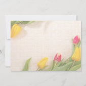 Voorjaar kleurrijke tulpen kaart (Achterkant)