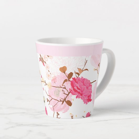 voorjaar latte mok (Rechterhoek)