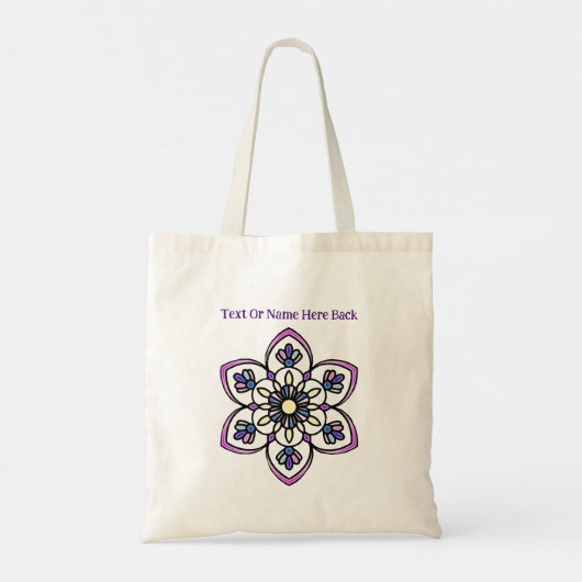 Voorjaar Mandala Budget Tas (Achterkant)