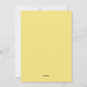  voorjaar, schopende bloemen feestdagenkaart (Achterkant)