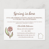 Voorjaar voor de verkoop van onroerend goed briefkaart (Voorkant)
