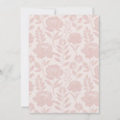  voorjaar wat konijn 1e verjaardag kaart (Achterkant)