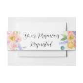 Voorjaar Waterverf bruiloft uitnodiging Uitnodigingen Wikkel (Voorkant Voorbeeld)