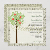 Voorjaar, zomertrouwuitnodigingen. kaart (Voorkant / Achterkant)