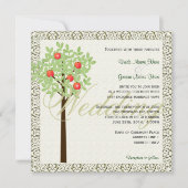 Voorjaar, zomertrouwuitnodigingen. kaart (Voorkant)